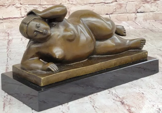 Classic Botero Famous Abstract Female Bronze Sculpture NUDE Statue Figurine Sale