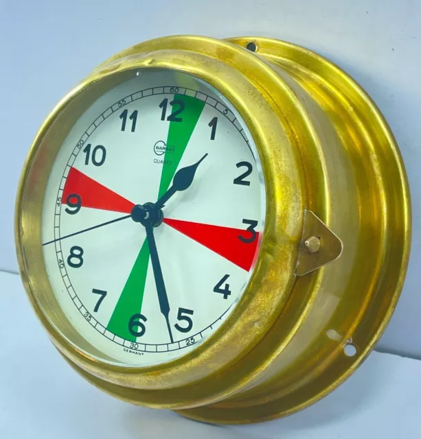 Barigo 2350MSFS Analog Marine Ship`S Clock Brass ship`s Original Vintage 3