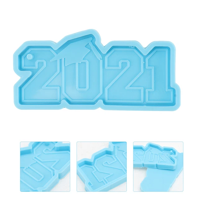 Letter Molds Chocolate Graduation Charm Pendant Keychain Mold Candy