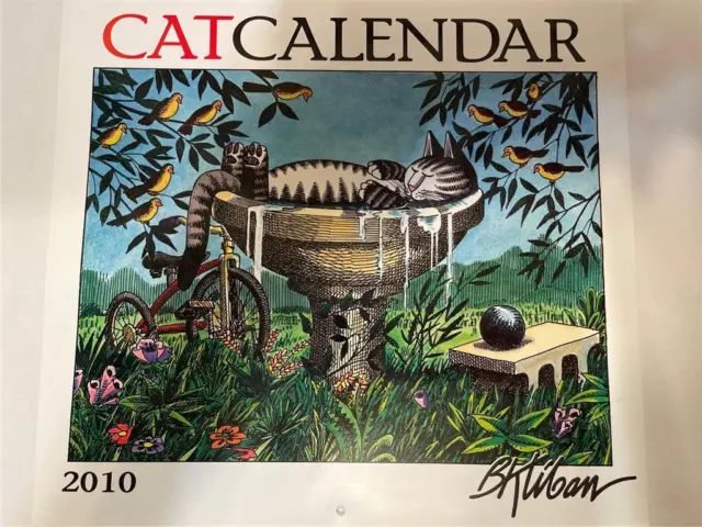 B Kliban CAT Calendar 2010 13" x 12" Frameable Picture Print Excellent Condition