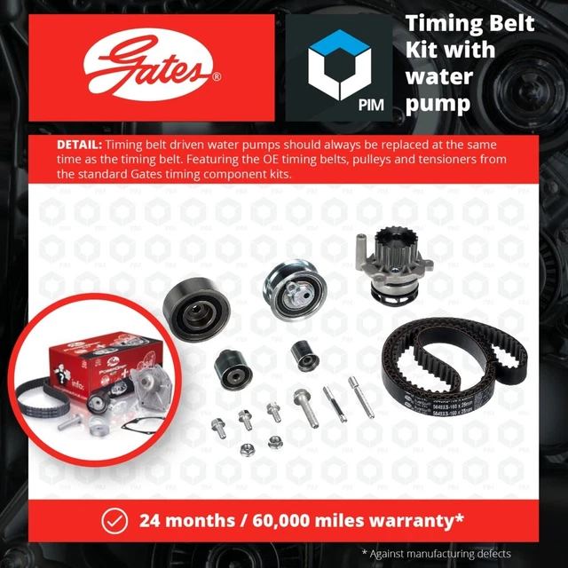 thumbnail image 2 of Gates Timing Belt & Water Pump Kit For VW Audi Skoda Seat – KP25649XS-1 2 of 4