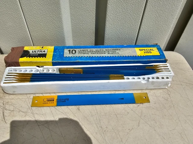 10 ULTRA RECORD Power Hacksaw Blade SUPER H.S.S MOLYBDENE 14 x 1-1/2 x .075 - 6T