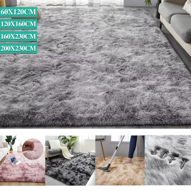 Floor Rug Rugs Fluffy Area Carpet Shaggy Soft Large Pads Living Room Bedroom Pad