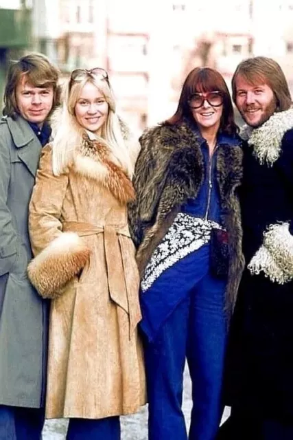 Iconic  Large Photo ABBA  Good Condition