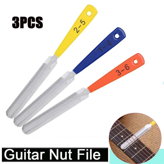 pour couronnement de frette Fichiers d'écrou de guitare Fichier de slotting