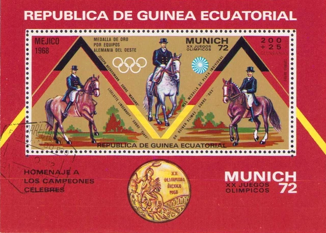 REPÚBLICA DE GUINEA Bloque Ecuatorial Juegos Olímpicos Munich 72