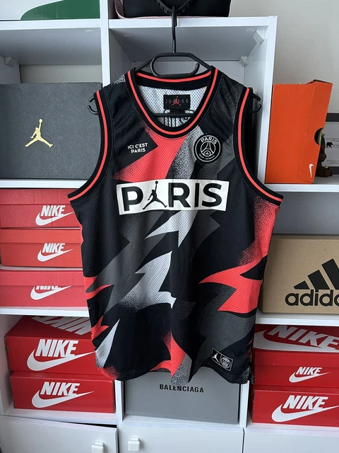 Michael Jordan 23 Paris Saint-Germain F.C. Black Basketball Jersey