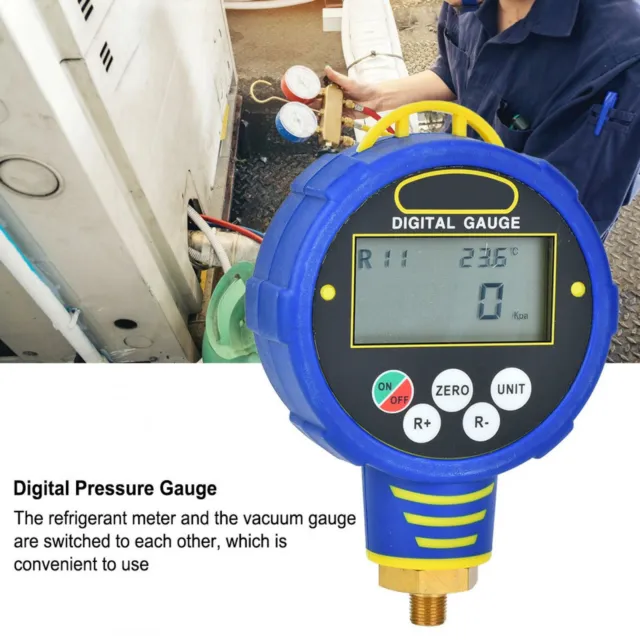 Air Tool Low Pressure Digital Pressure Gauge Manifolds Refrigeration Gauge