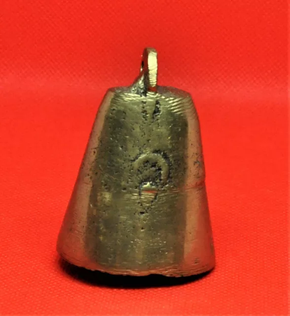 Antique Very Old Bronze Bell with Half Moon 2 ¼” tall. Not researc(BI#MK/191221)