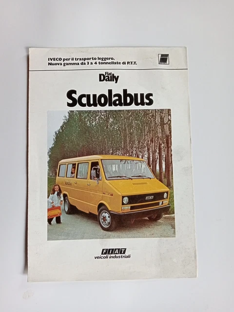 Depliant Brochure Usata Fiat Daily Scuolabus