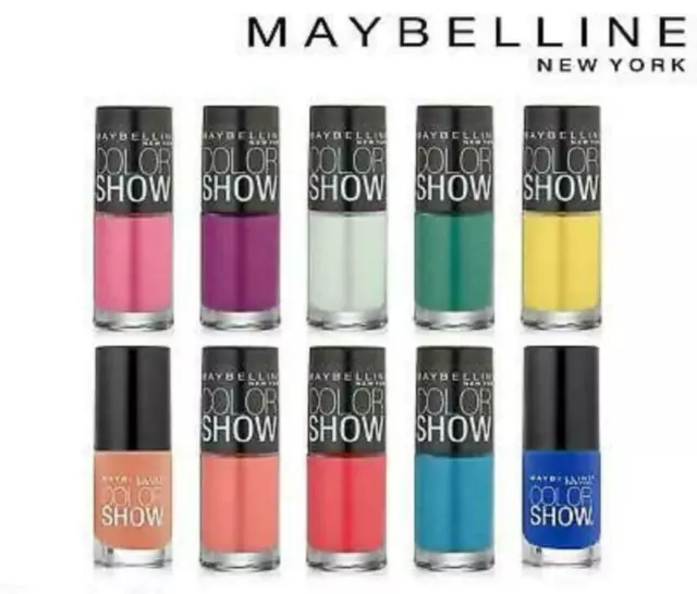 Maybelline Color Show 60 Seconds Nail Polish Varnish (47 Colors)