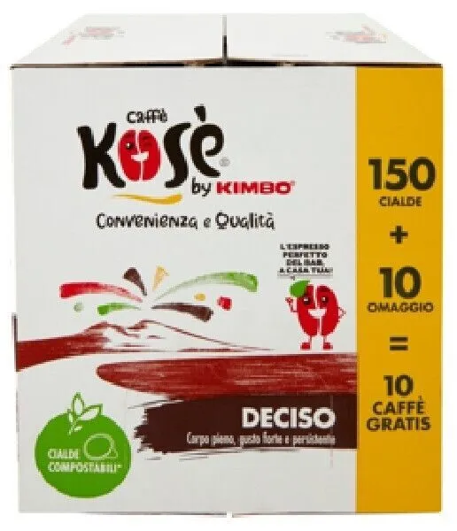 CAFFÈ KIMBO POMPEI - Box 150 CIALDE ESE44 da 7.3g + 10 CIALDE OMAGGIO