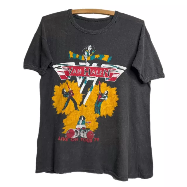 Vintage 1979 Van Halen Live In Concert Tour Shirt 1970s