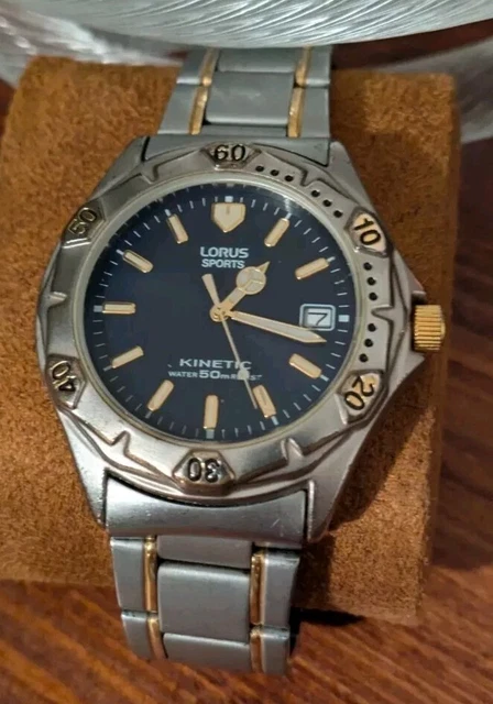 LORUS BY SEIKO YT57 0A20 Kinetic Sports Watch. VGC and in Full Working Order. 45.00 PicClick UK
