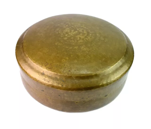 Handcrafted Old Brass Chapati Box Large Multi Utility Kitchen Container G66-1158