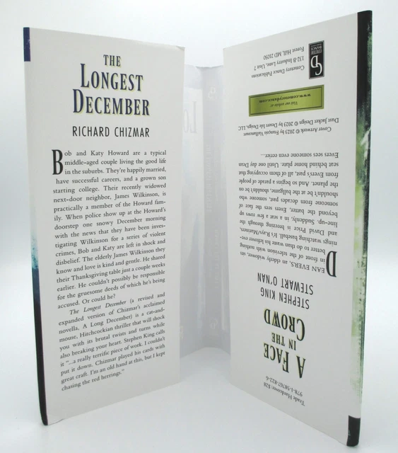 STEPHEN KING/STEWART O’NAN & Chizmar FACE IN THE CROWDLONGEST DECEMBER