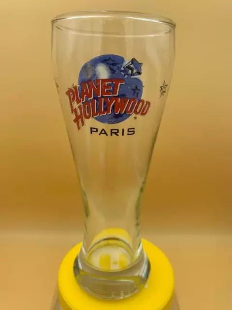 Planet Hollywood Paris Tall Large Souvenir Pilsner Beer Glass Pint Heavy