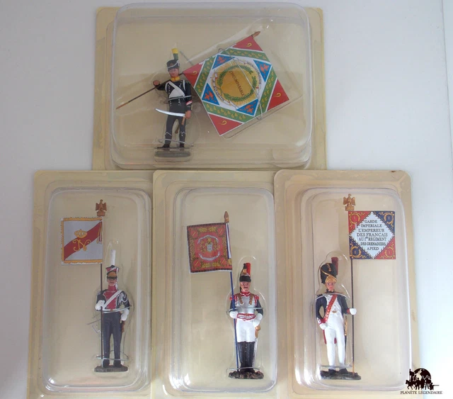 Figurine Hachette Collection 1er Empire - 4ème Bataillon Des Grenadiers (1:32, Plomb Peint)