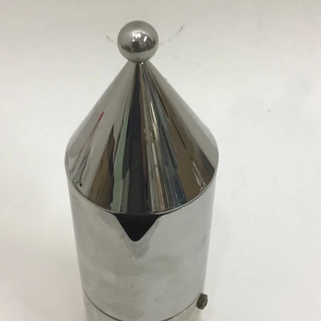 Alessi La Conica Caffettiera - Design Aldo Rossi, Acciaio Inox E Rame, 6 Tazze