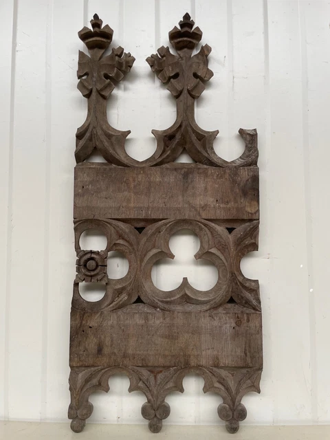 Stunning Architectural Gothic Carved panel in oak circa 1880 - nr 5 of 12