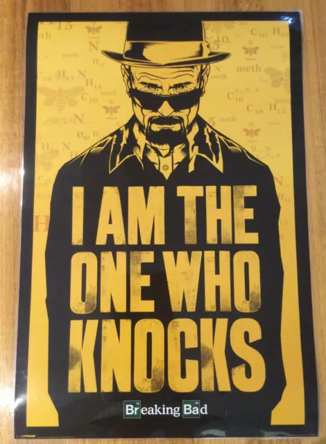 LARGE BREAKING BAD I am the one who knocks LAMINATED PREMIUM POSTER 91 x 61 cm