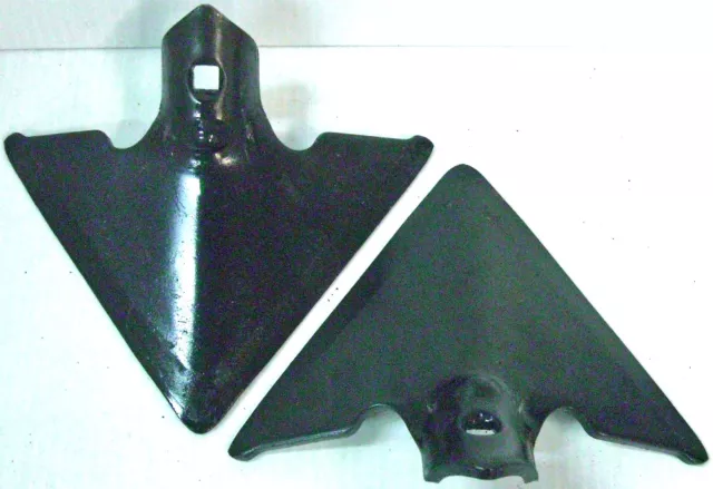 Danish Sweep Single Hole Lot of 2 - 7” 1/4" Thick 7/16" Square Hole Cultivator