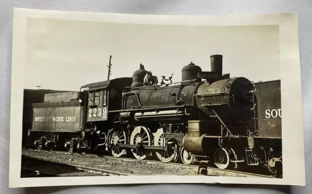 Vintage Photograph From 1937 Locomotive Train 2239 Southern Pacific Lines B&W