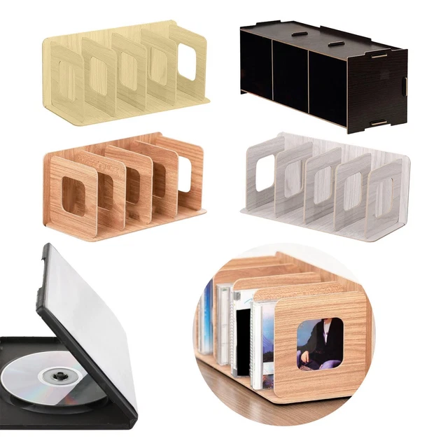 CD Rack CD Sammlungen Schreibtisch CD Aufbewahrung Halter Ständer CD Hüllen Vitrinen Regal