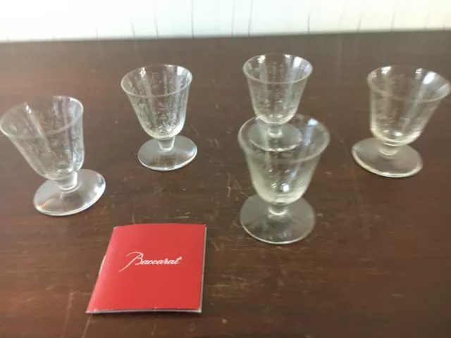 2 verres à Digestif modèle Argentina en cristal de Baccarat (prix à la pièce)