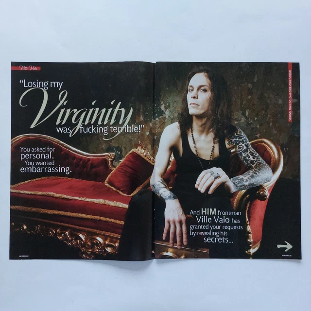 Ville Valo (HIM) Portrait Poster - Rare Hot New Reproduction - Gothic Rock Band