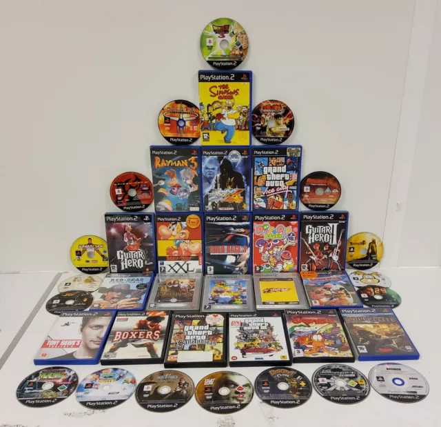 38 x PS2 Games JobLot - Tekken Simpsons Garfield DMC Rayman Crazy Taxi [67]