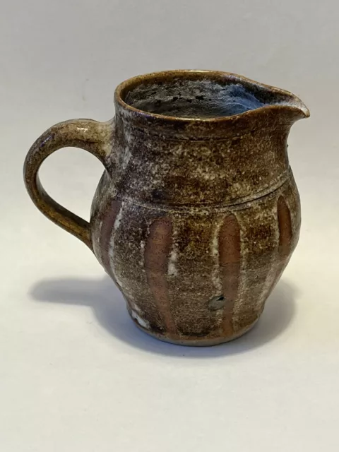 BILL PICARD MOUSEHOLE CORNWALL Studio Pottery 10cm Milk Jug Decorated Stoneware