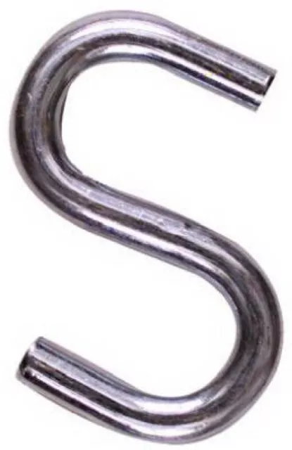 National Mfg N273-441 3" Heavy, Zinc Plated Open S Hooks in Bulk - Quantity 90