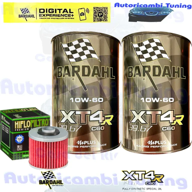 Kit De Mantenimiento Aceite Bardahl XT4R 10W60 Filtro Para Yamaha XT400 4