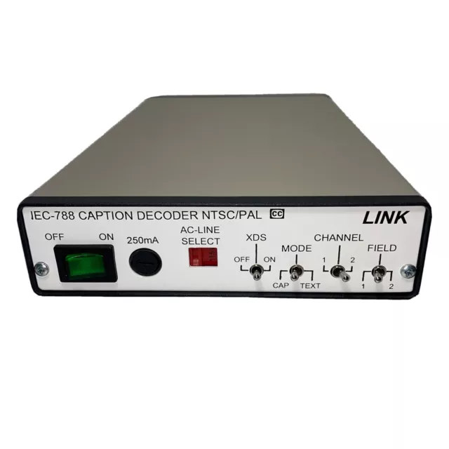 Link Electronics IEC-788 Caption Decoder NTSC PAL READ