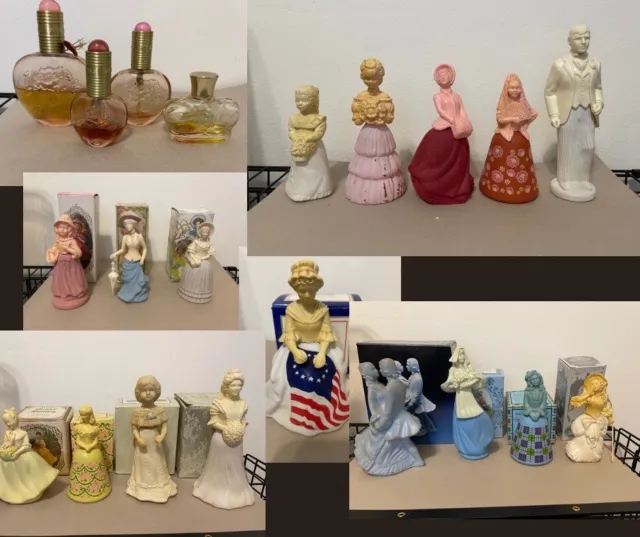 21 Beautiful Avon Vintage perfume bottles.Some Rare!Some Still Contain Perfume.