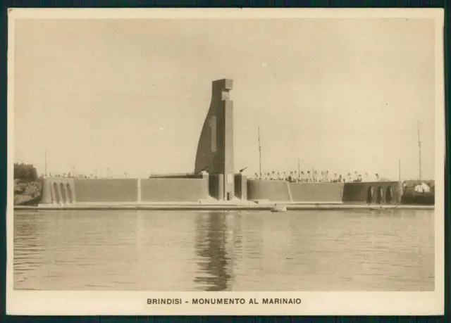 Brindisi città Monumento al Marinaio Fascismo FG cartolina MZ5238