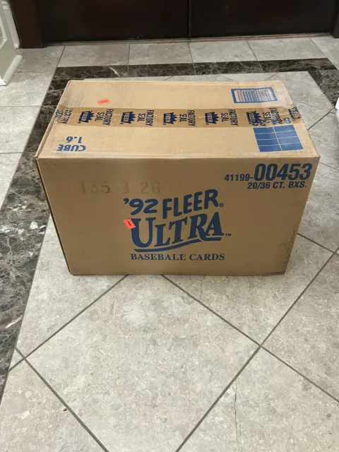 1992 Fleer Ultra Series 1 Baseball Factory Sealed Case 20 Wax Boxes Gwynn Auto