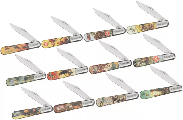 Pocket Knife Folding Clip Point Blade Barlow Vintage Series Remington Cutlery