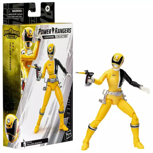 Power Rangers Lightning Collection S.P.D. Yellow Ranger 6'' Action Figure *RARE*