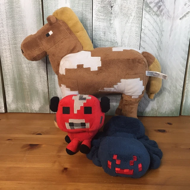 MINECRAFT MOJANG JINX Plush Horse, Spider, Mooshroom Stuffed Animal Toy