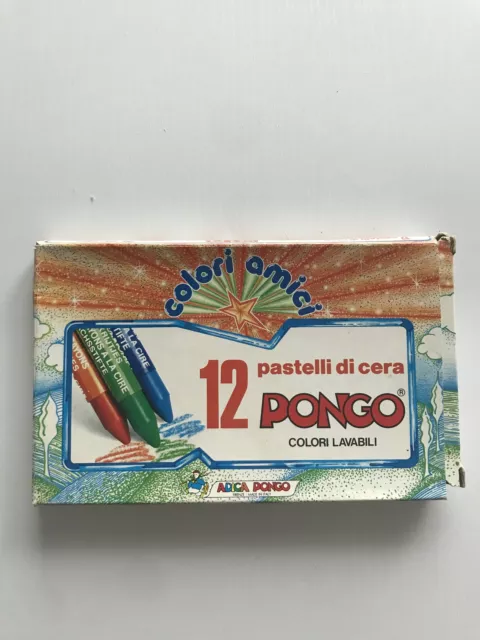 Confezione 12 pastelli di cera  Adica Pongo