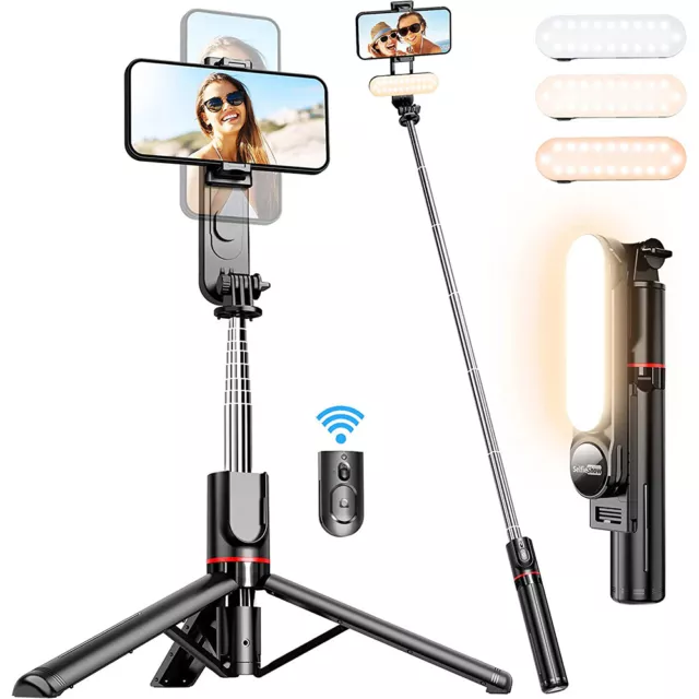 Universal 43-inch Selfie Stick Tripod Stand for Cell Phone with Bluetooth Remote