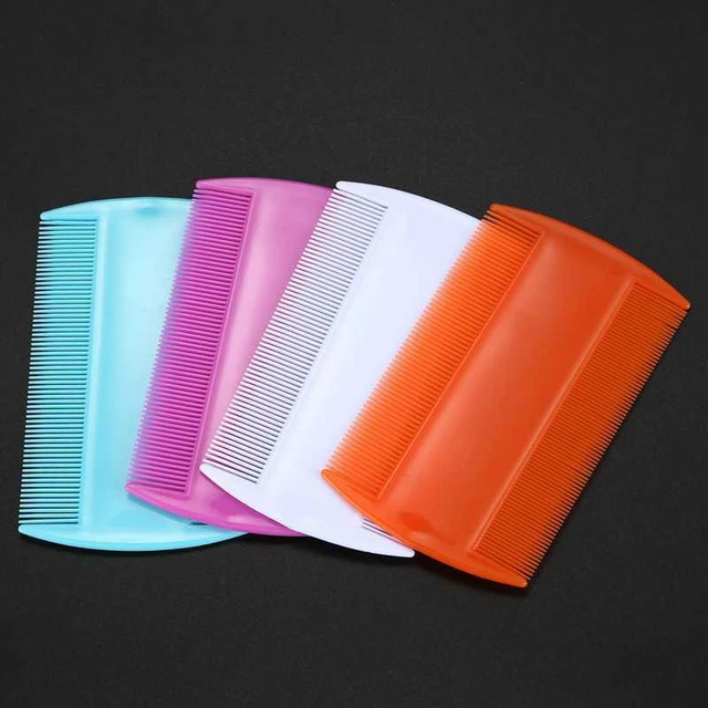 1X(4pcs Flea Lice Combs, Double sided Pet Flea Combs, Cat Dog Pet Grooming F 2