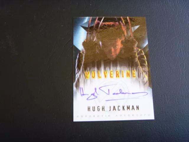 2000 Topps X-Men The Movie Hugh Jackman Authentic Autograph Wolverine  Mint