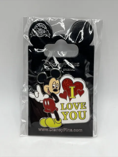 Disney Pin Mickey Mouse Sign Language I LOVE YOU PIN. FREE SHIPPING