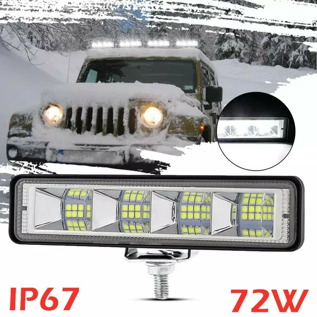Barra luci di lavoro LED di alta qualità 72 W per luce diurna auto affidabile