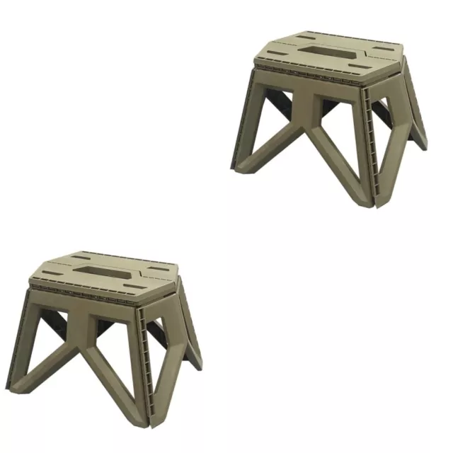 2 sillas plegables, silla plegable portátil taburete multiusos pliegues
