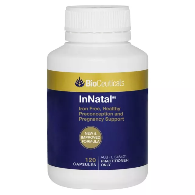 BioCeuticals InNatal® 120 Capsules Iron Free Healthy Preconception Pregnancy