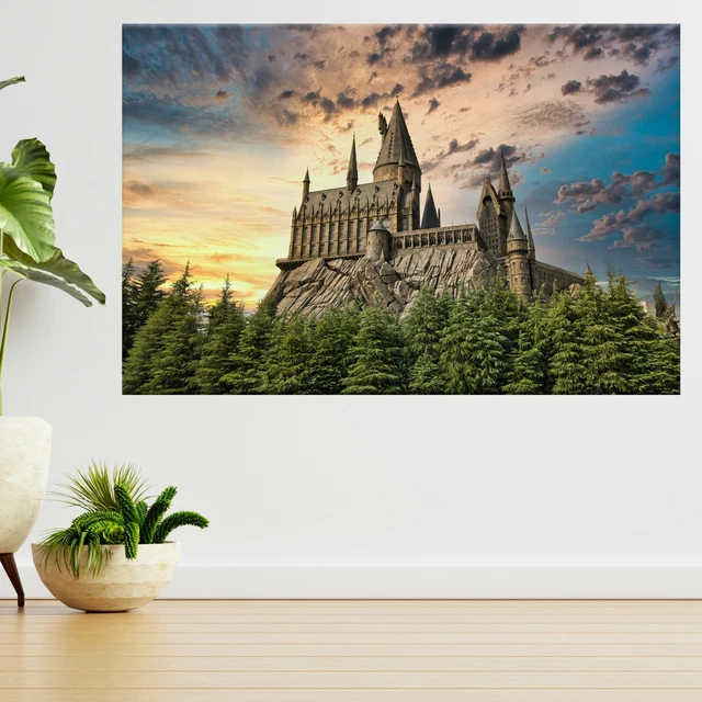Hogwarts Castle 3D Smashed Wall Effect Sticker – Harry Potter Vinyl Decor For Any Room
